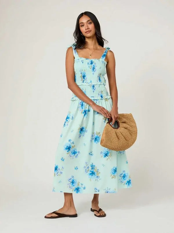 Andrea Midi Dress - Blue