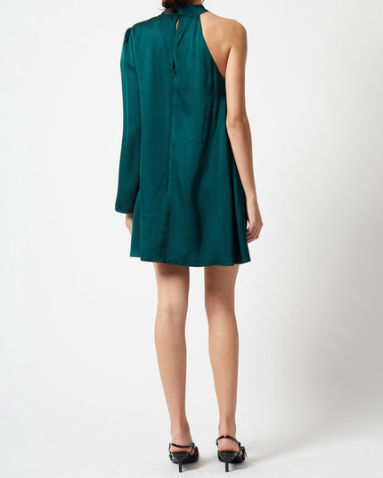 French Connection Ennis Satin Mini Asymmetric - Forest
