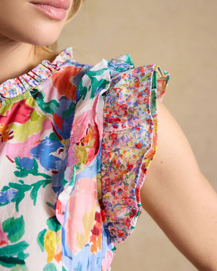 Samantha Floral Maxi Dress - Multi/White