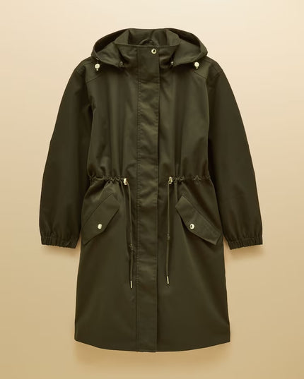 Joules Stormwell Waterproof Raincoat with Hood - Khaki Green