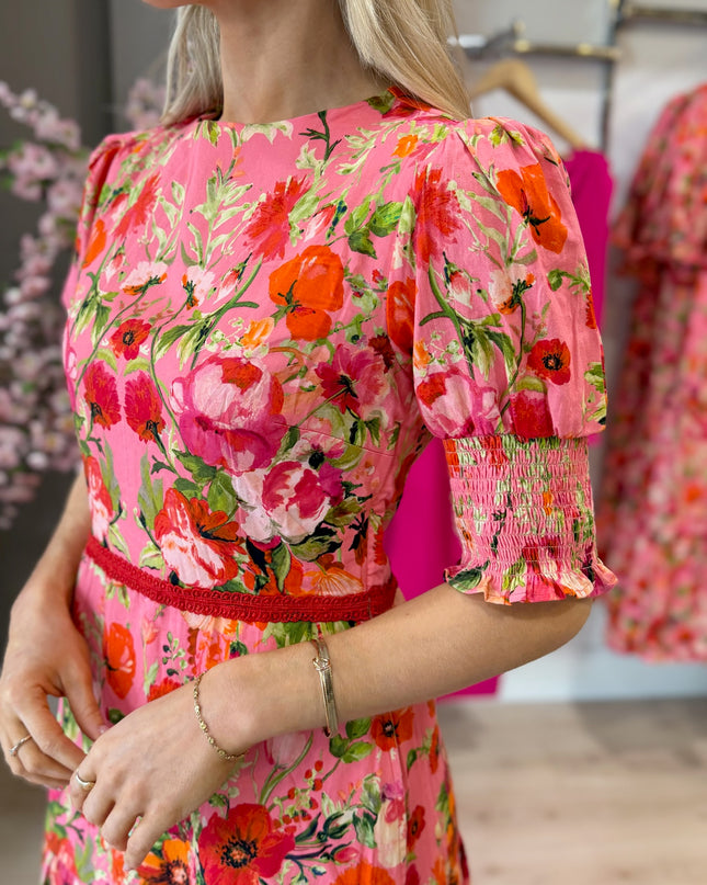 Amara Dress - Pink Floral