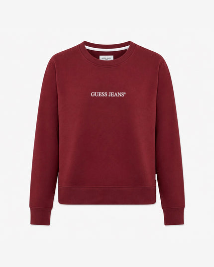 Guess Crew Neck Sweatshirt - Burgundy