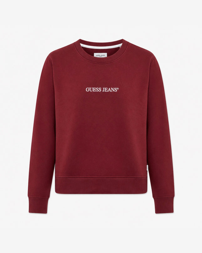 Guess Crew Neck Sweatshirt - Burgundy