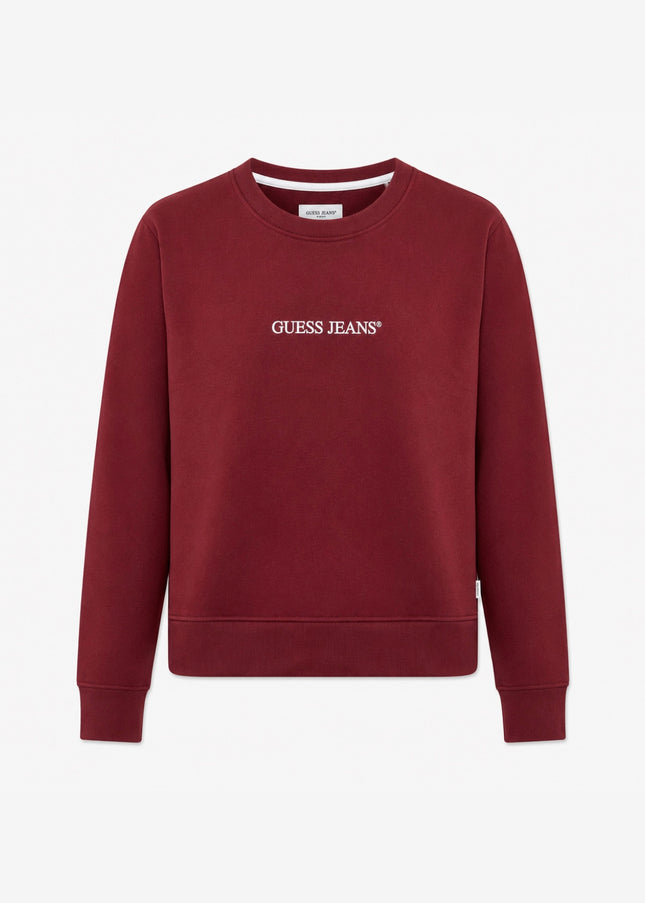 Guess Crew Neck Sweatshirt - Burgundy