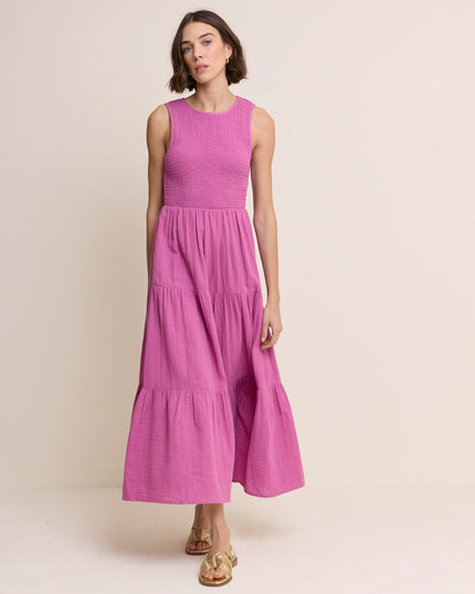 Sleeveless Charlie Midi Dress - Pink