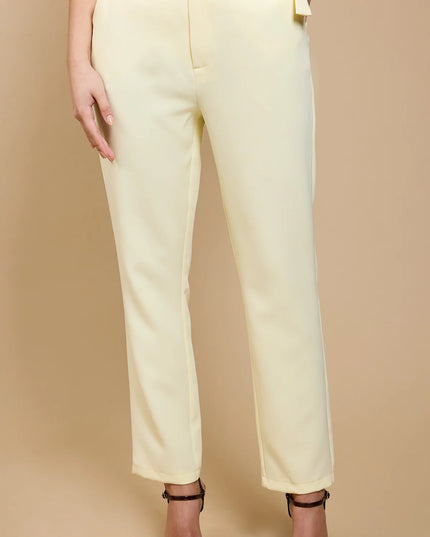 Lemon Tapered Trousers - Lemon