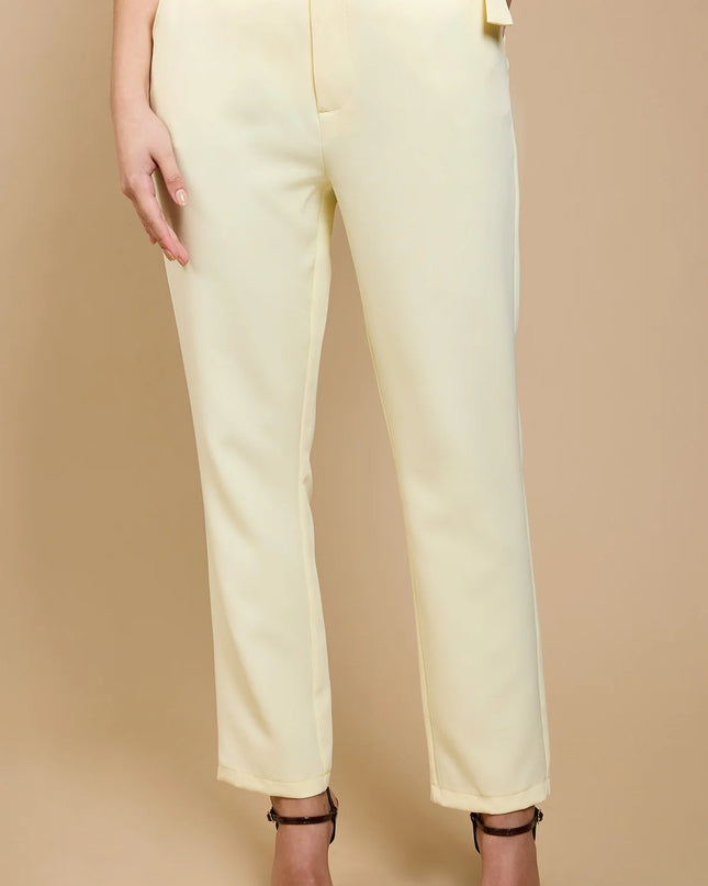 Lemon Tapered Trousers - Lemon