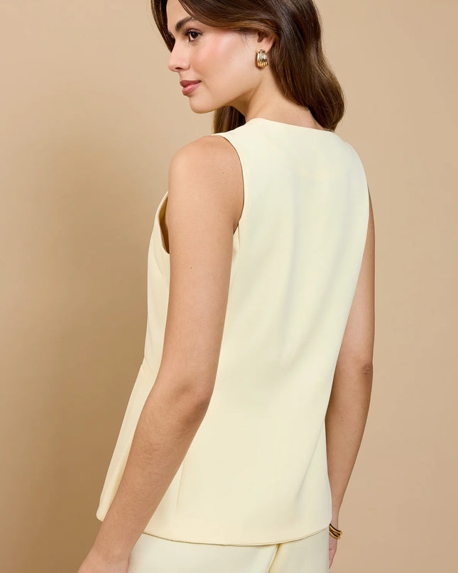 Anise Lemon Scallop Waistcoat