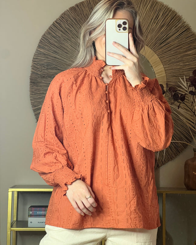 Blanca Blouse - Rust