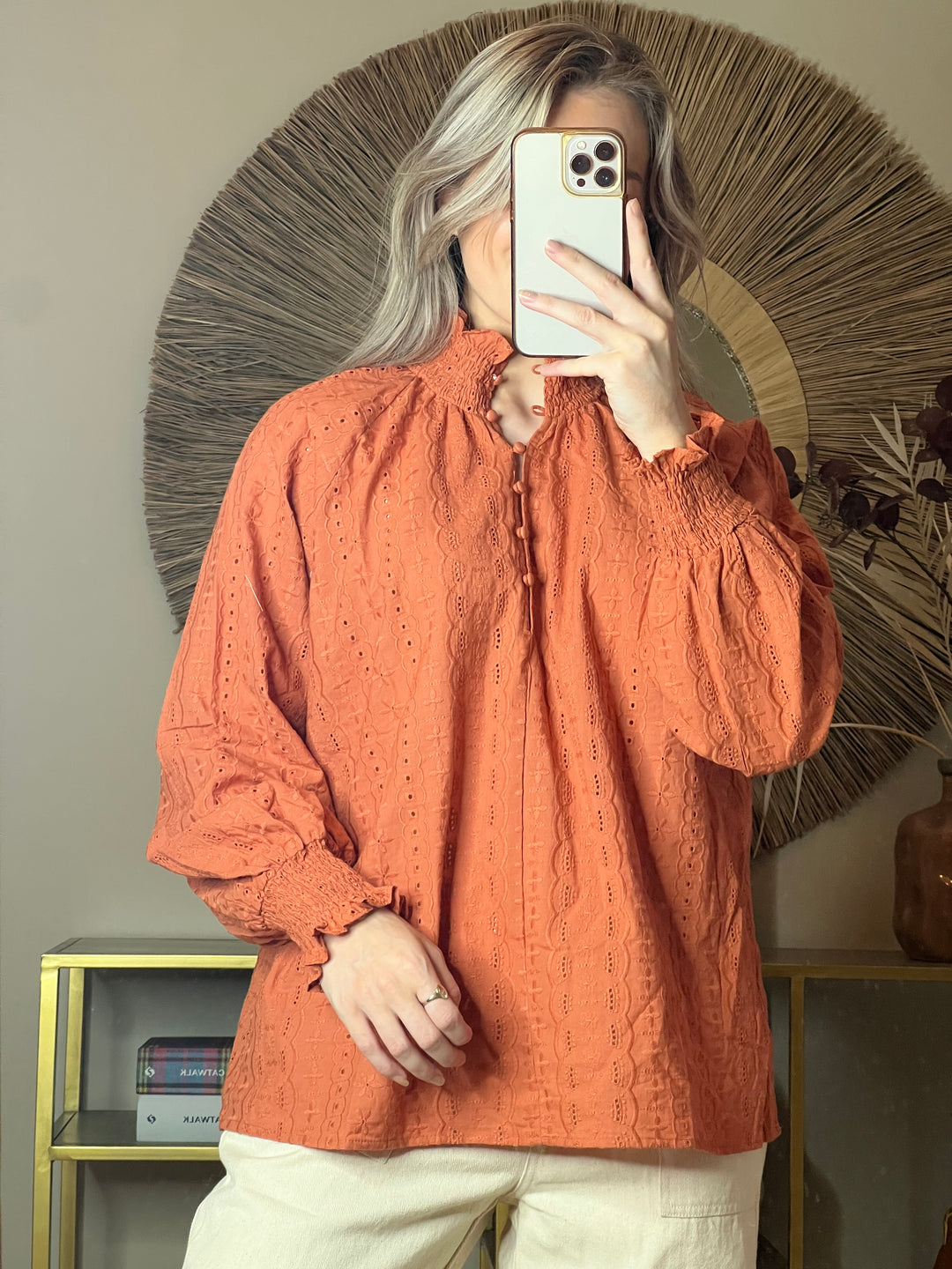 Blanca Blouse - Rust
