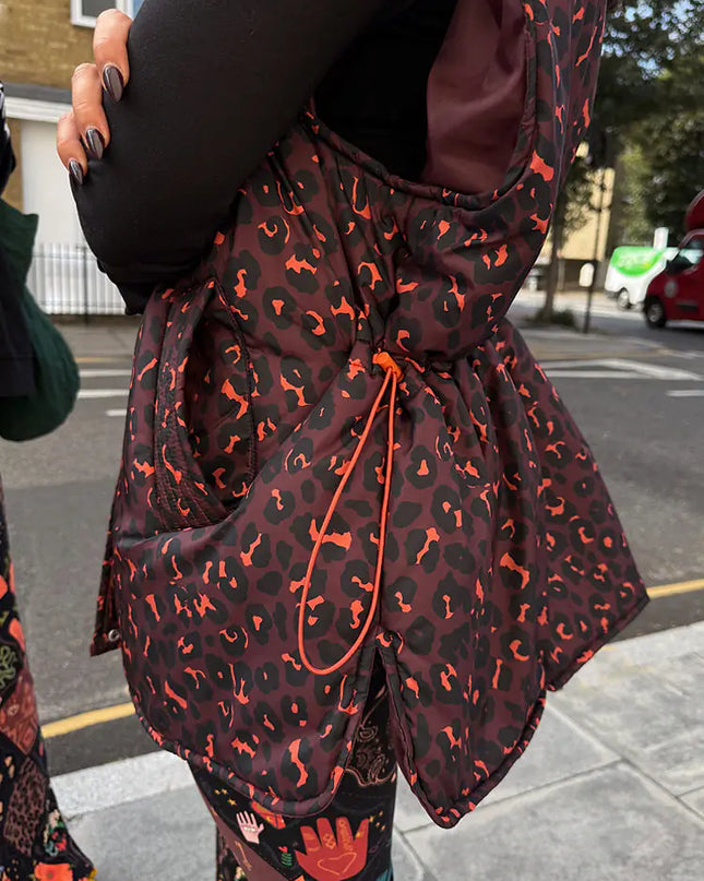Dark Leopard Gilet