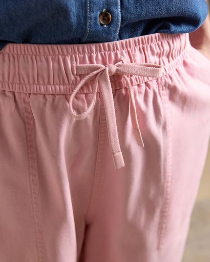 Relaxed Chino Tapered Trousers - Pink