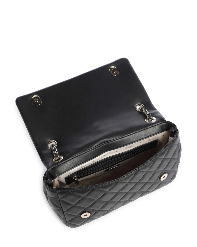 Juliet Convertible Crossbody Flap - Black