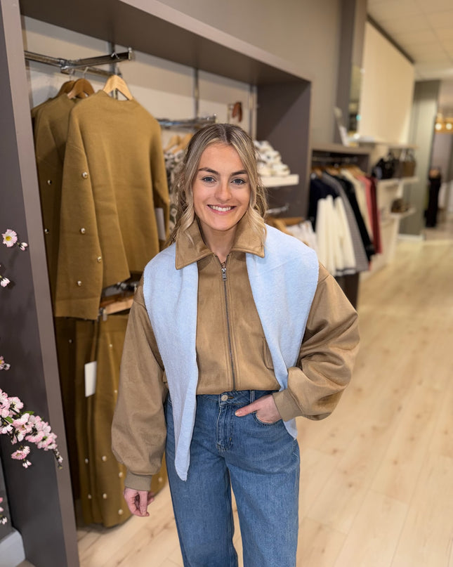 Triangle Scarf - Powder Blue