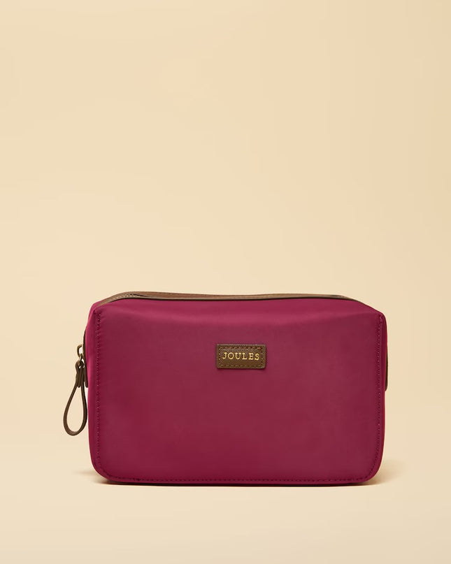 Edie Cosmetic Bag - Berry Red