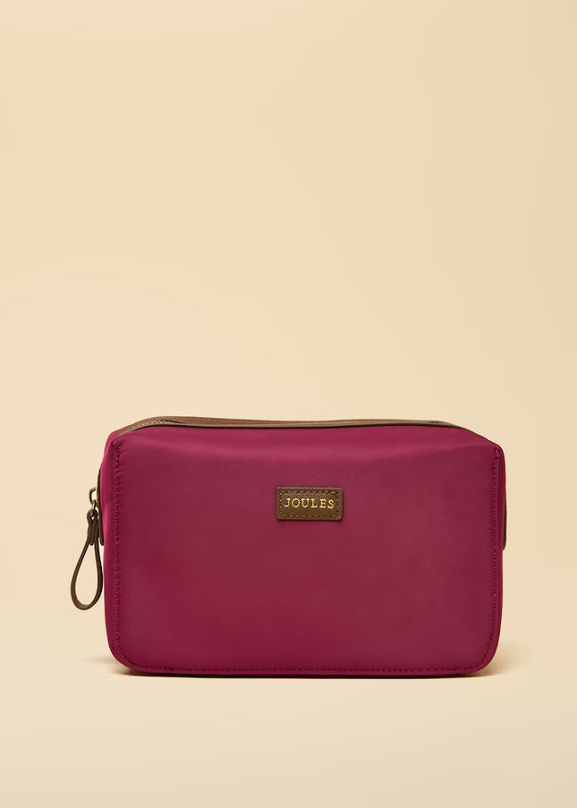 Edie Cosmetic Bag - Berry Red