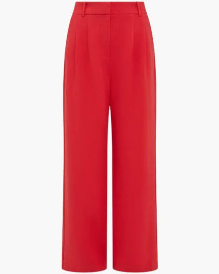 French Connection Carlie Suiting Trouser - Watermelon Red