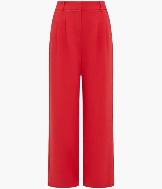 French Connection Carlie Suiting Trouser - Watermelon Red