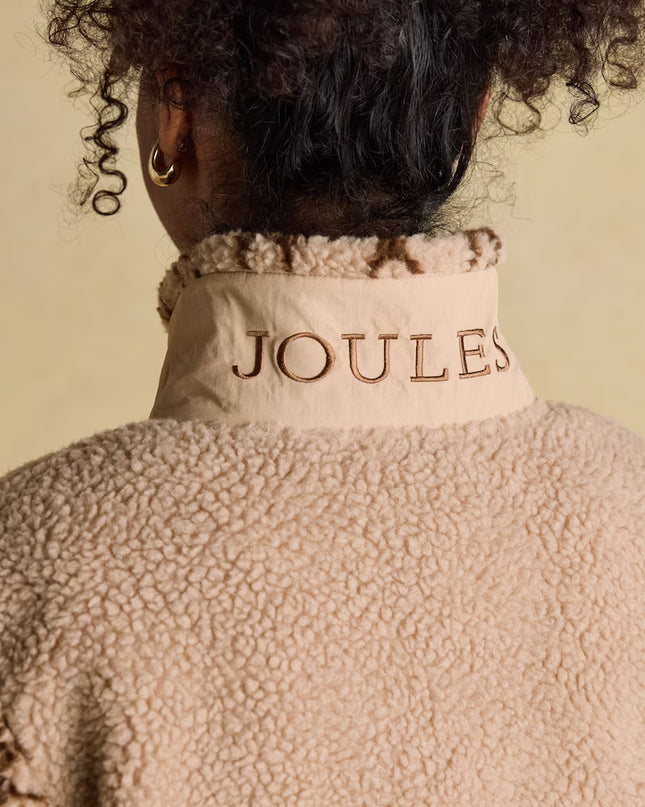 Lottie Neutral Icon Borg Fleece With Zip Fastening