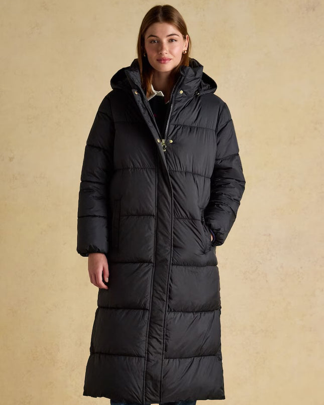 Pitchside Longline Showerproof Padded Coat - Black