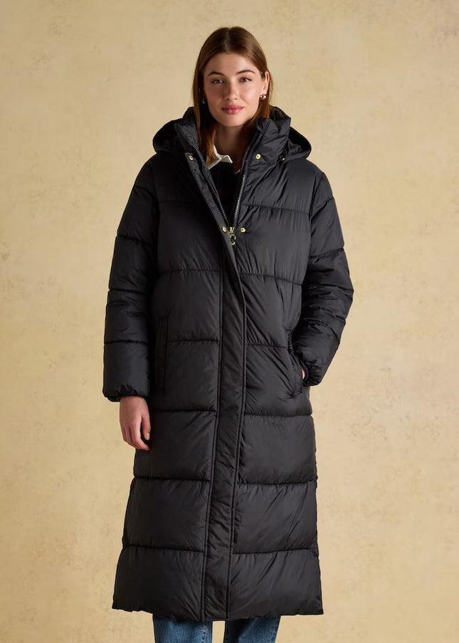 Pitchside Longline Showerproof Padded Coat - Black