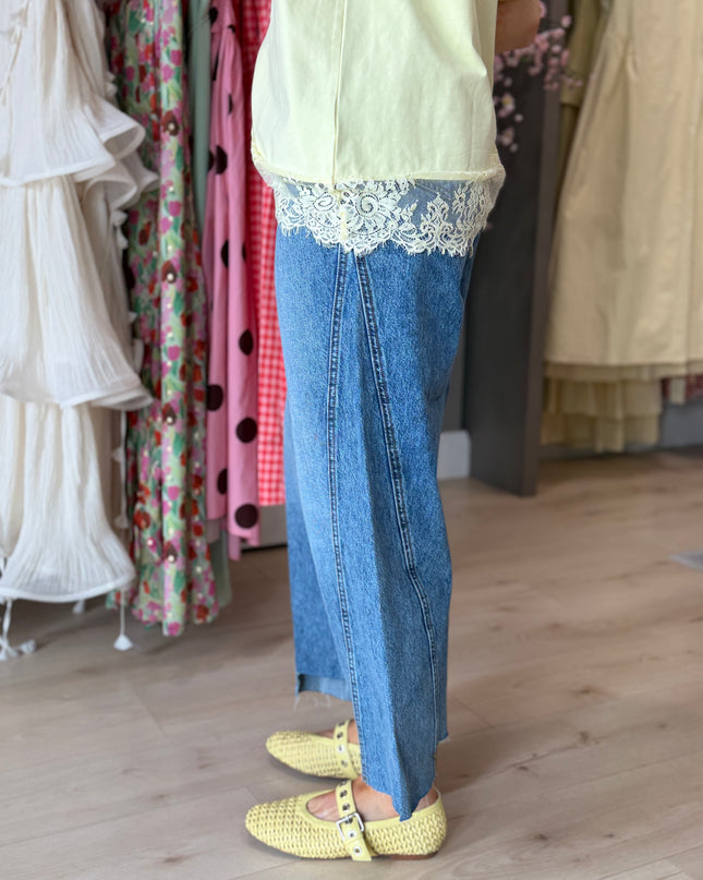 Obinne Jeans - Stone Washed Blue