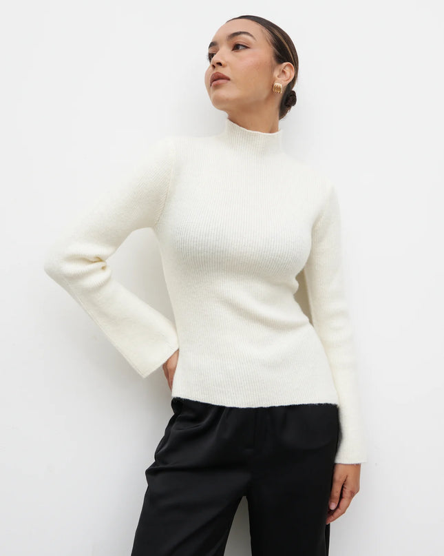 Odyssey A-Line Knit Jumper - Cream