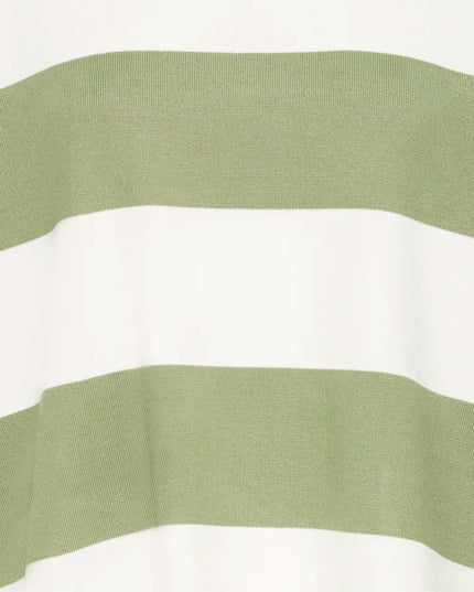 Luls Short Sleeve Knit - Iguana White Stripe