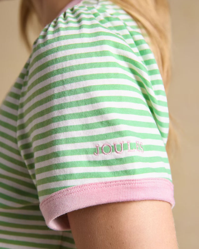 Erin Stripe Jersey T-Shirt - Green