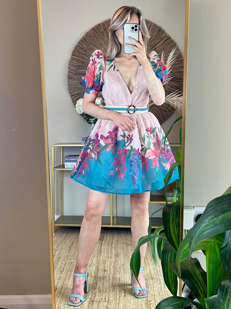 Cara Mini Dress - Blush