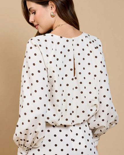 Danica Polka Dot Balloon Top
