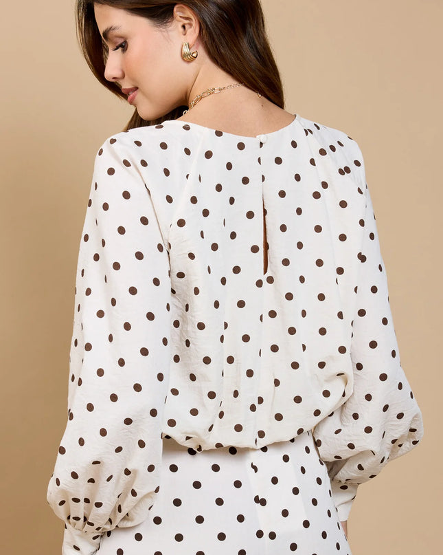 Danica Polka Dot Balloon Top