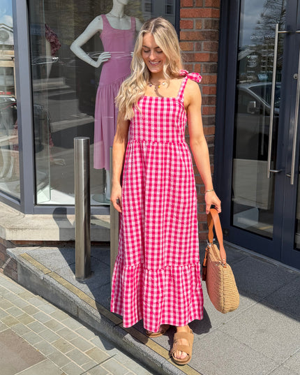 Felicia Dress - Very Berry/Pink