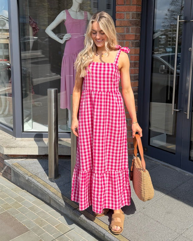 Felicia Dress - Very Berry/Pink
