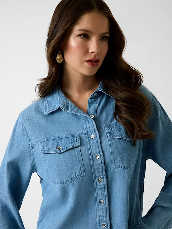 Guess Wren Denim Shirt - Light Blue