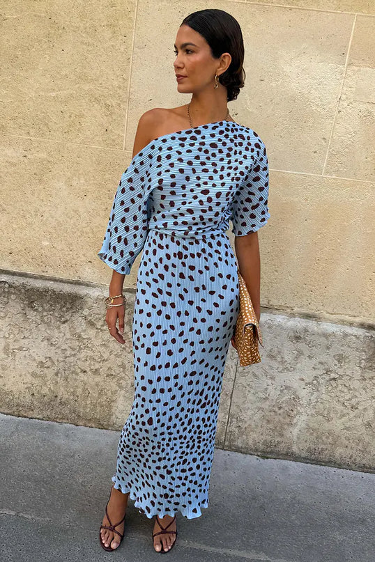 Deer Tilly Dress - Blue