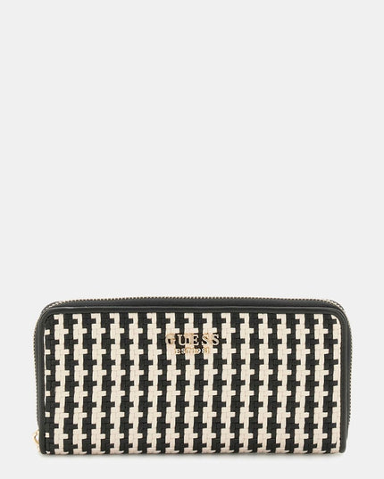 Mirema Woven Maxi Wallet - Black Multi