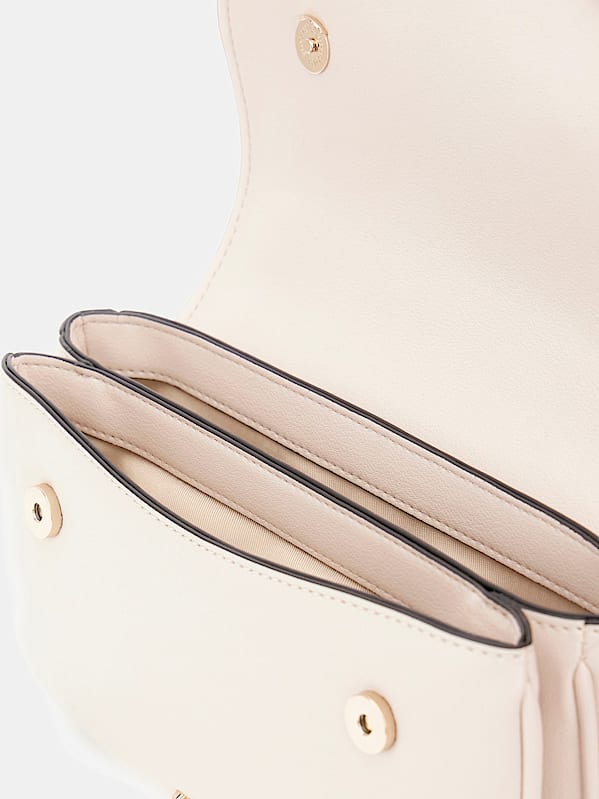 Guess Dea Mini Crossbody Flap - Off White
