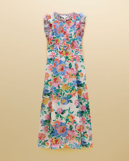 Samantha Floral Maxi Dress - Multi/White
