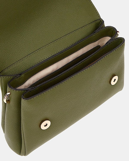 Guess Gregoria Flap Crossbody - Olive Green