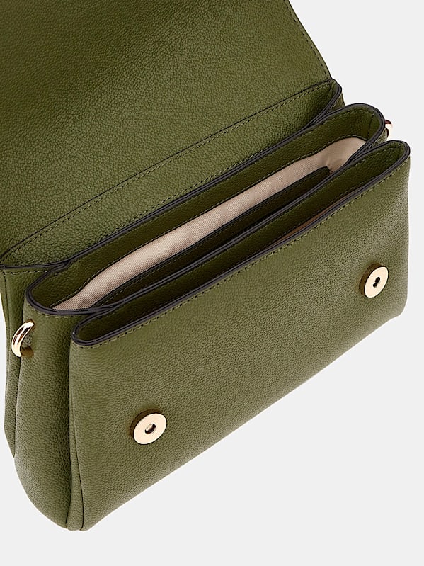 Guess Gregoria Flap Crossbody - Olive Green