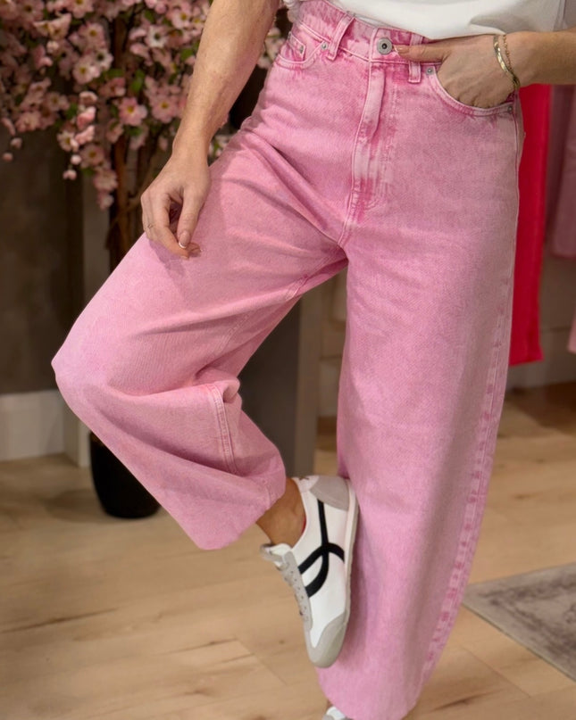 Avena Barrel Pants - Cameo Pink