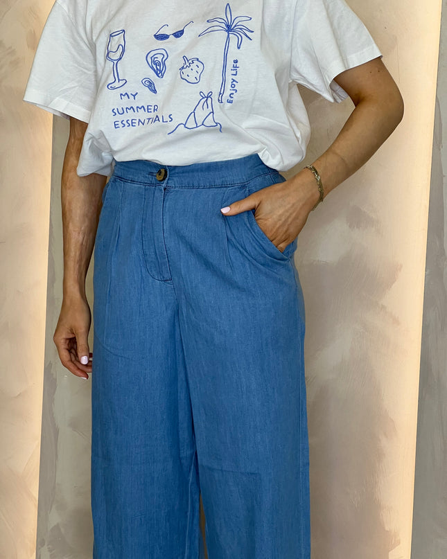 Barcy Pants - Light Blue