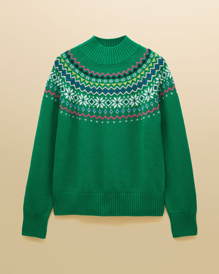 Alba Fairisle Jumper - Green