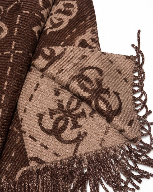 Guess Nolana 4G Logo Scarf - Brown/Chocolate