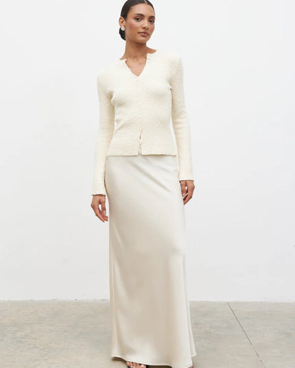 Breya Maxi Skirt - Oyster