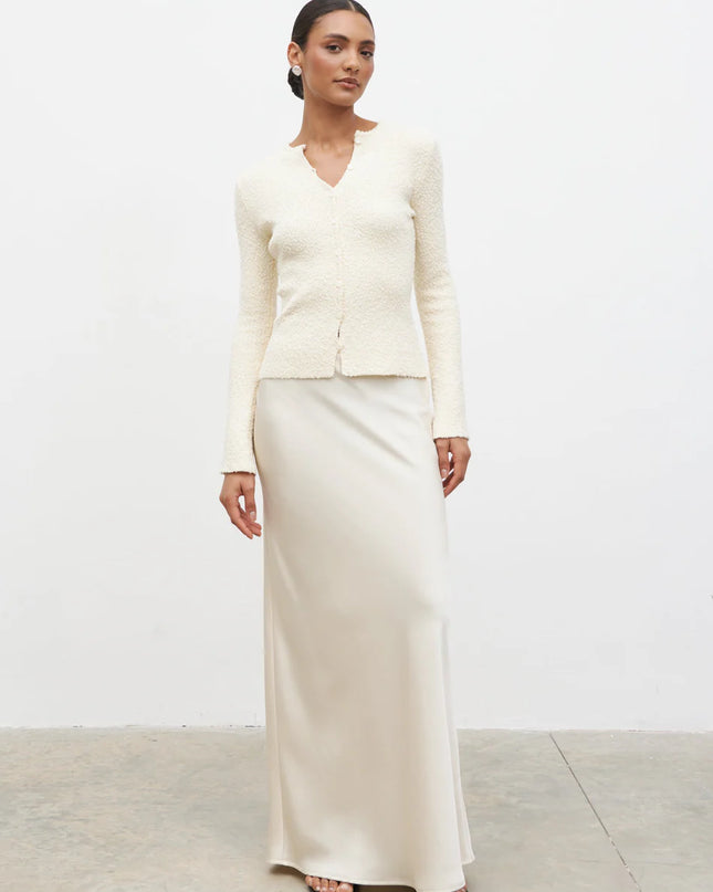 Breya Maxi Skirt - Oyster