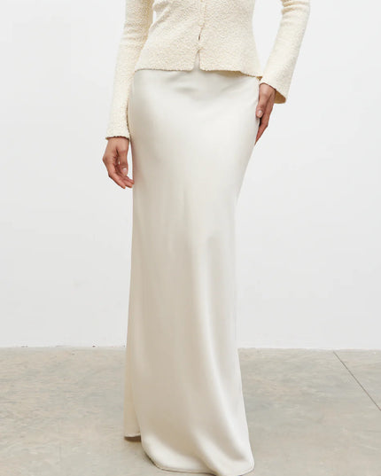 Breya Maxi Skirt - Oyster