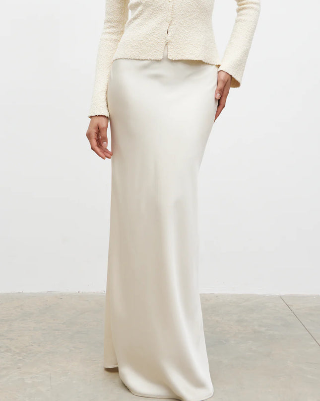 Breya Maxi Skirt - Oyster