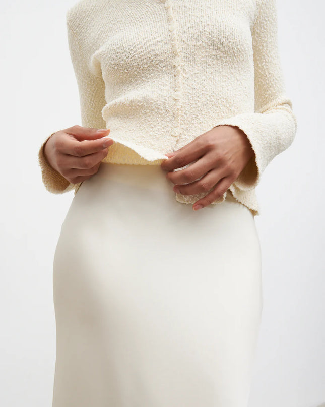 Breya Maxi Skirt - Oyster